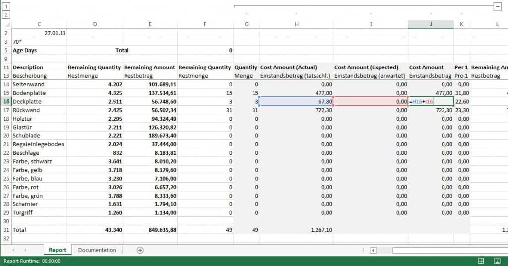 Am Beispiel Artikelbestand